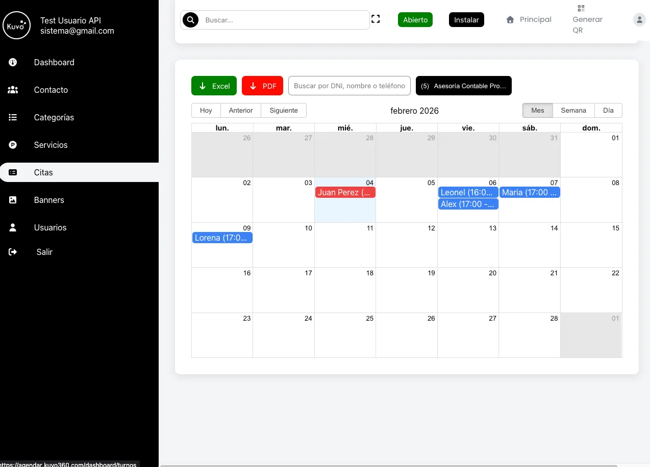Base de datos de clientes