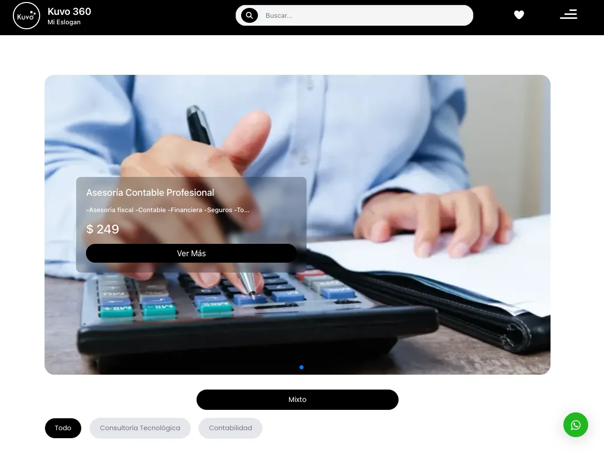 Catálogo de Servicios