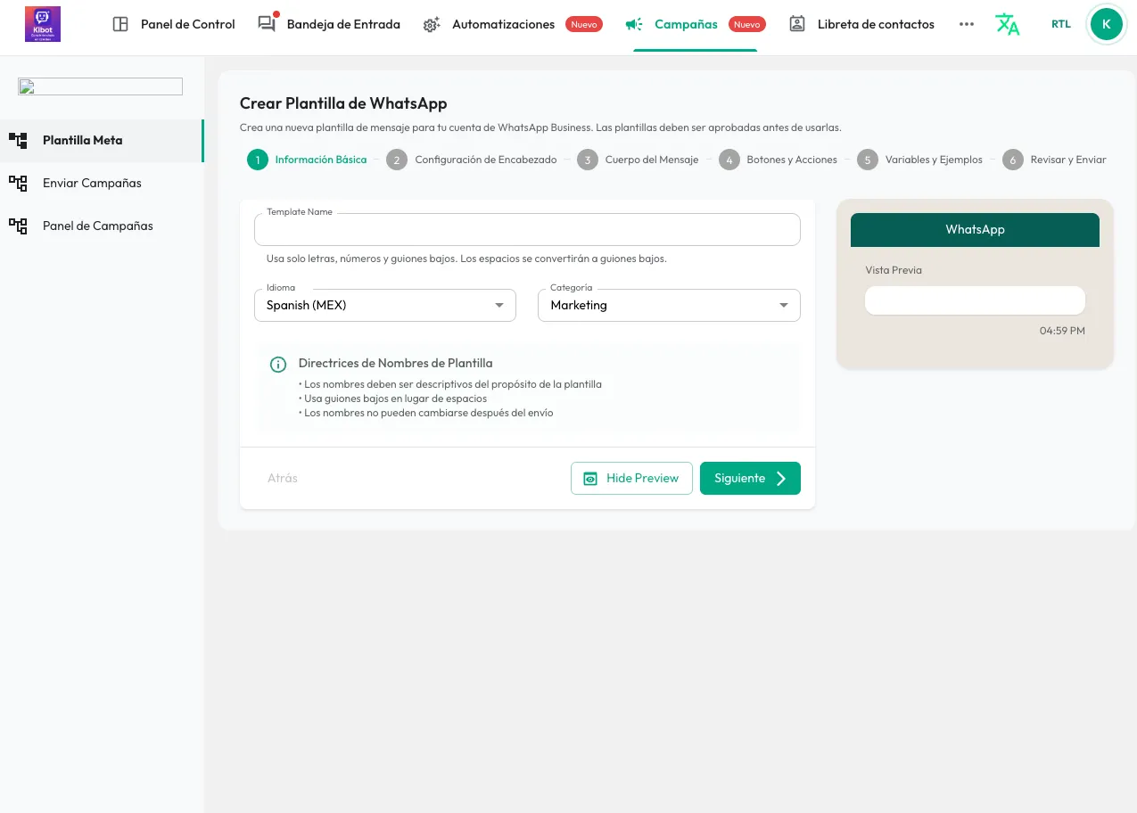 Campañas masivas de WhatsApp